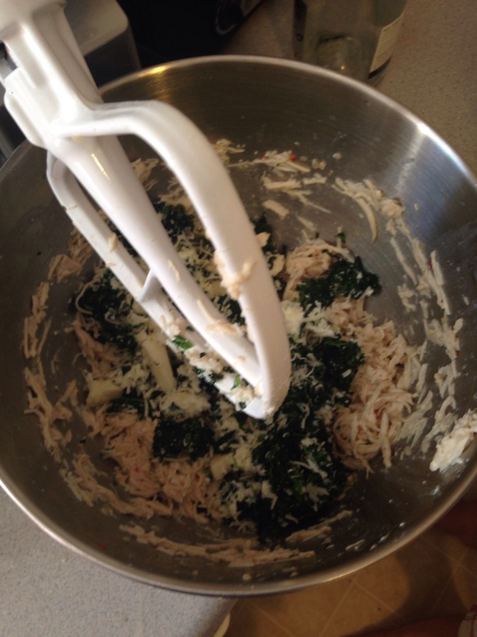 Mix everything together.