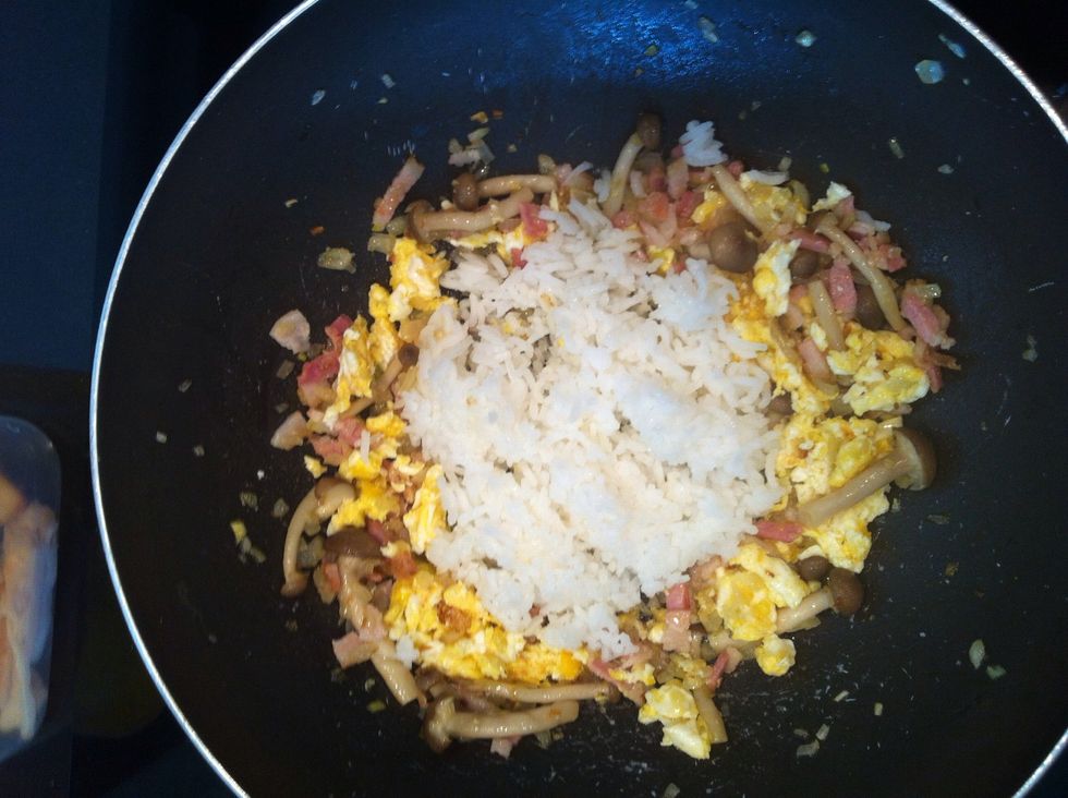 Mix everything up add rice and your meggi sauce if u can't find these you can use soya sauce