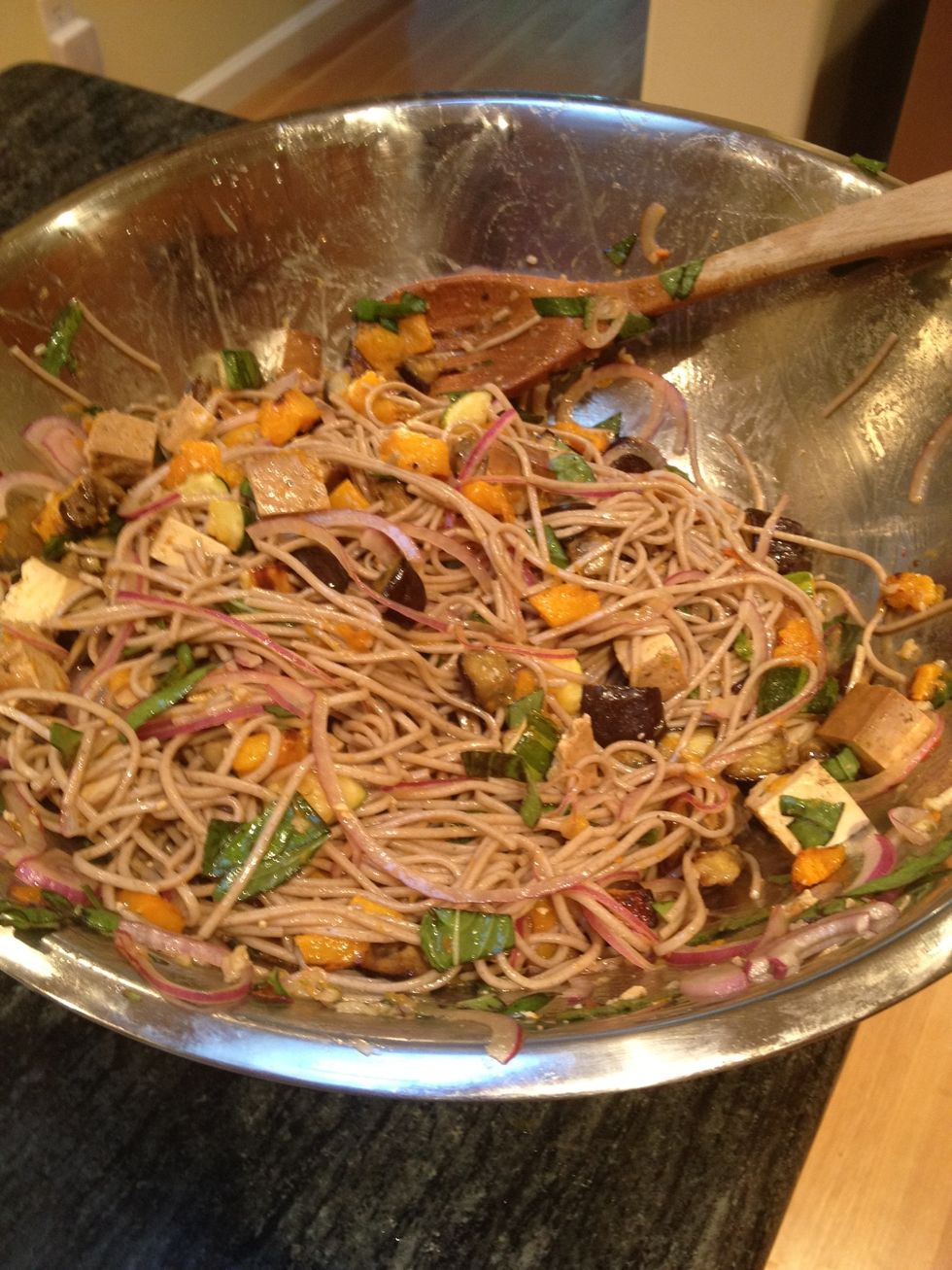 Mix everything well, and let sit for 1-2 hours to let the favors meld.