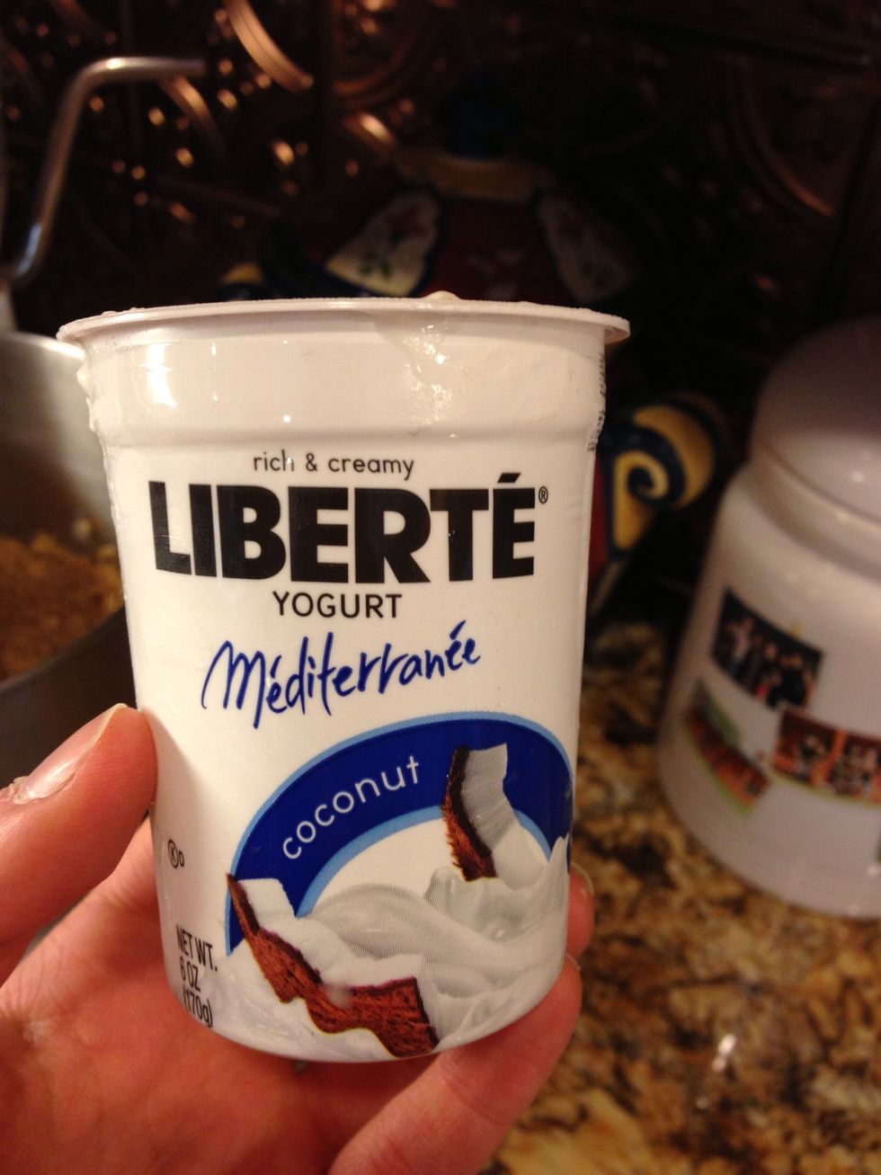 Mix first 5 ingredients, including coconut yogurt in a bowl!