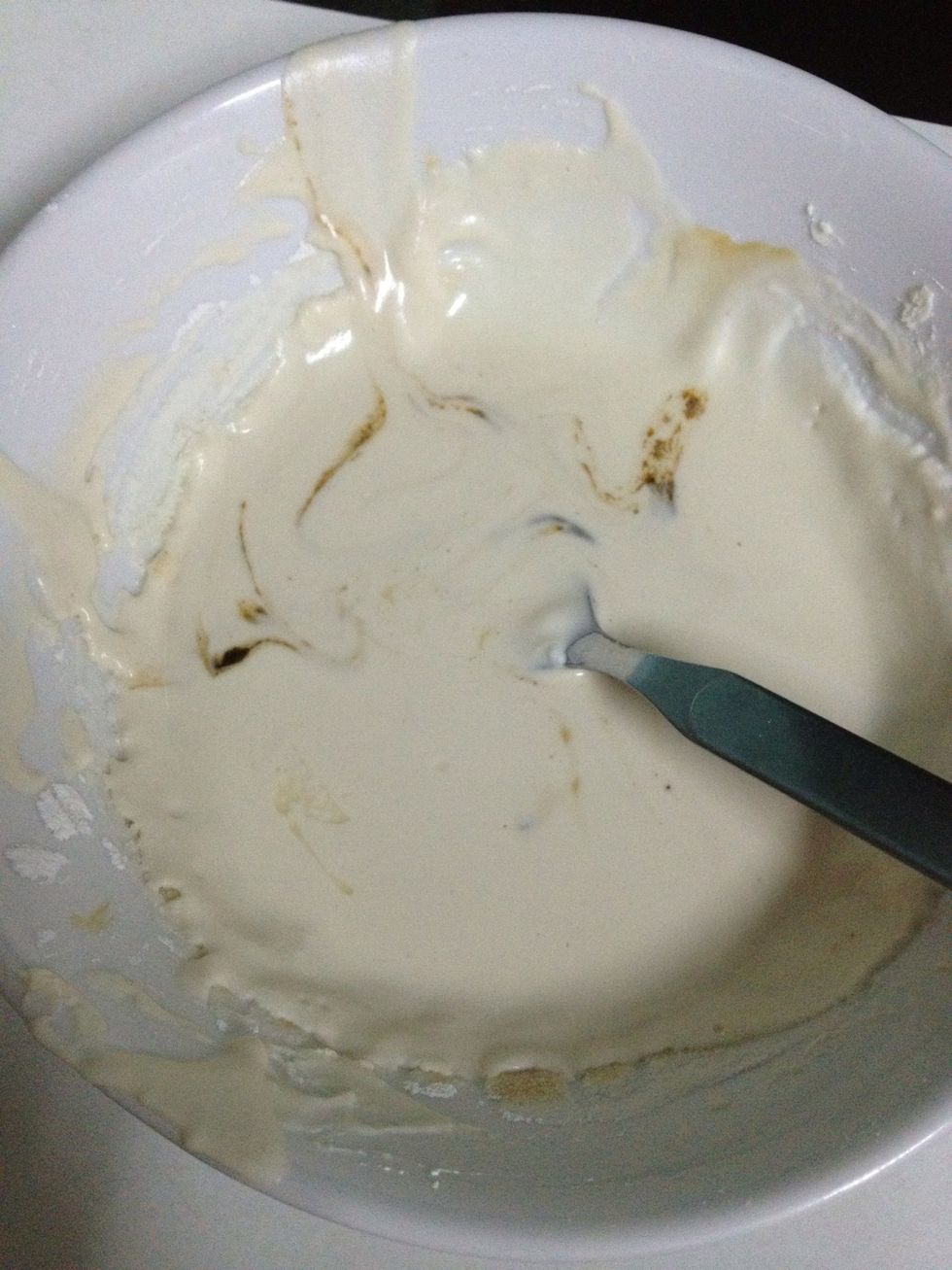 Mix flour 150 gm. With 210 c.c. Of water (portion of mixing can be determined as needed) pour COLD water into flour, mix it well