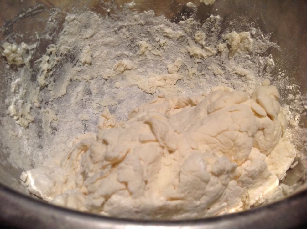 Mix flour and Greek yogurt
