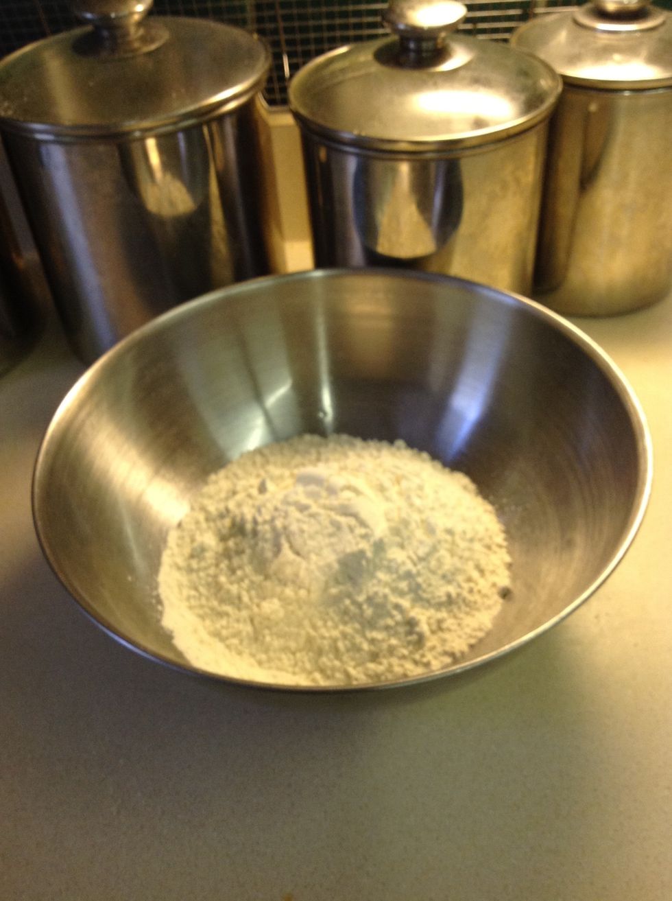 Mix flour and salt in a large bowl.