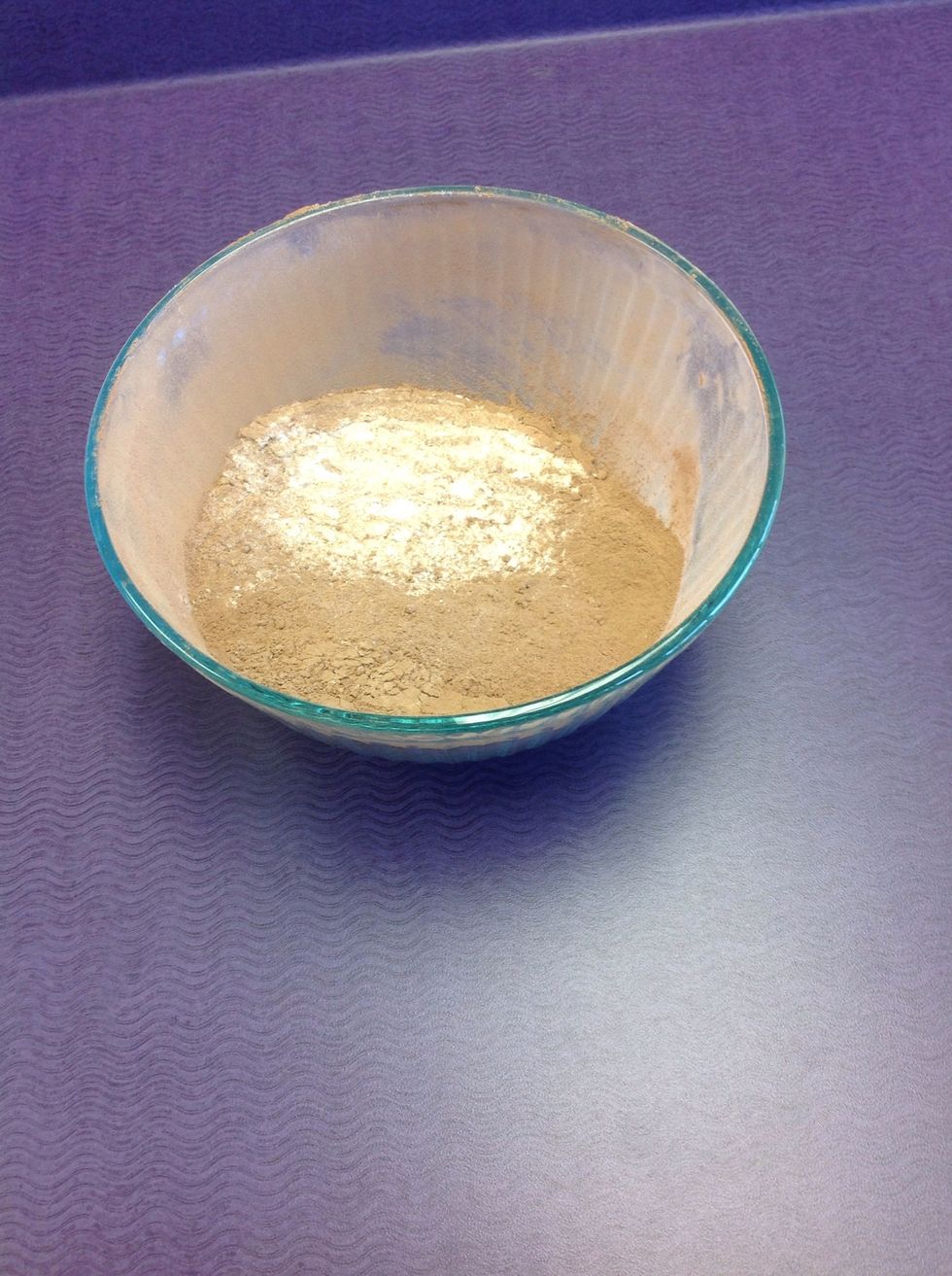 Mix flour, cocoa powder, baking soda