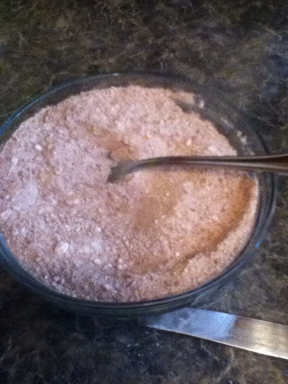 Mix flour, sugar, cocoa, baking soda, baking powder, and salt together. Set aside.