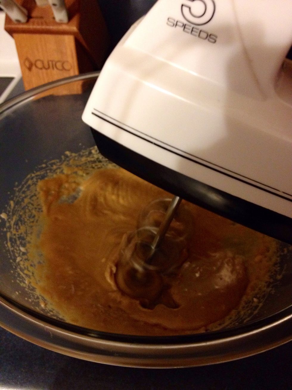 Mix for approximately 30 seconds till well blended.