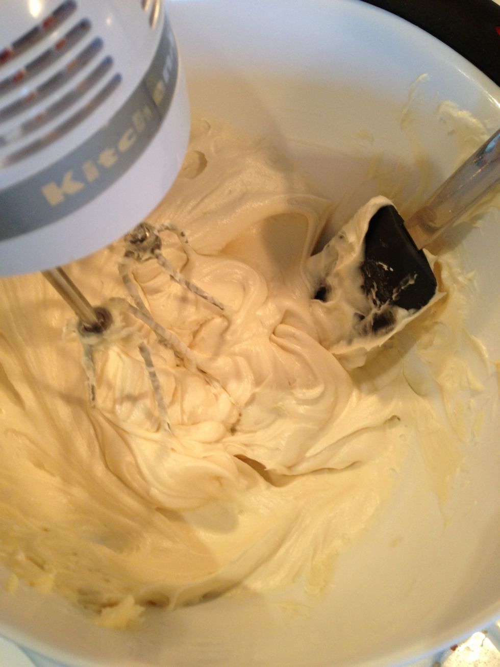Mix frosting for about 2 minutes.
