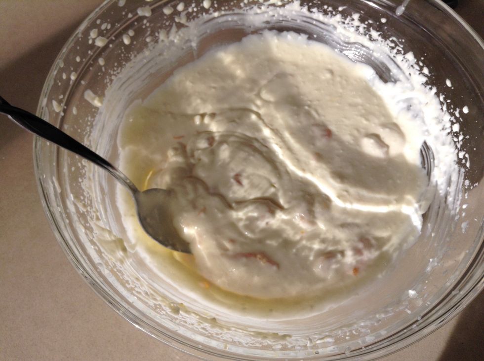 Mix gently with a spoon