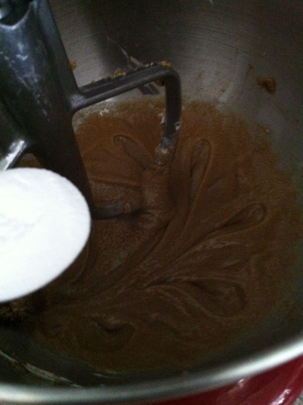 Mix in baking powder