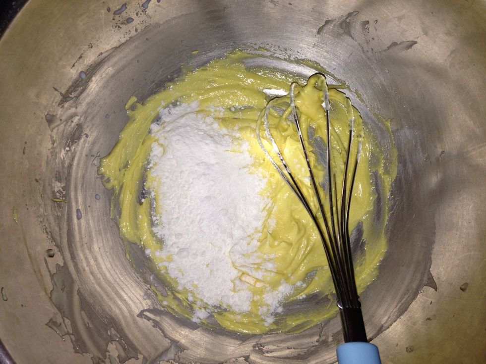 Mix in flour a little bit at a time and salt till a soft dough forms.