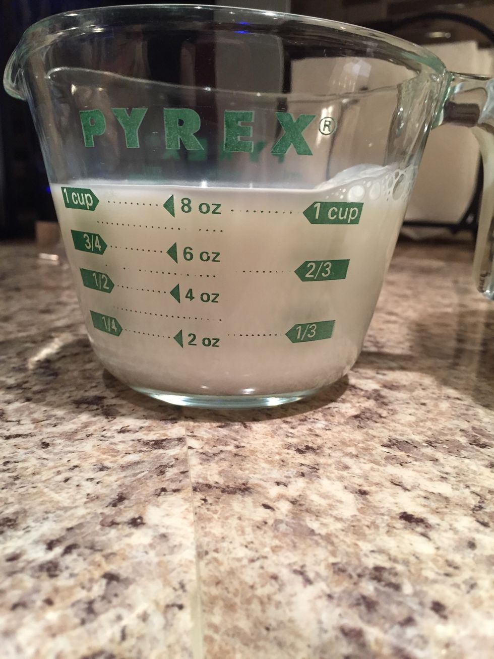 Mix in milk