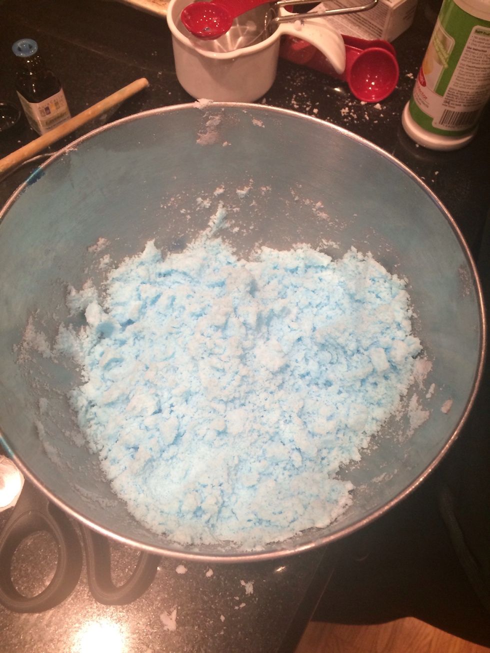 Mix in optional dried flower petals or glitter.