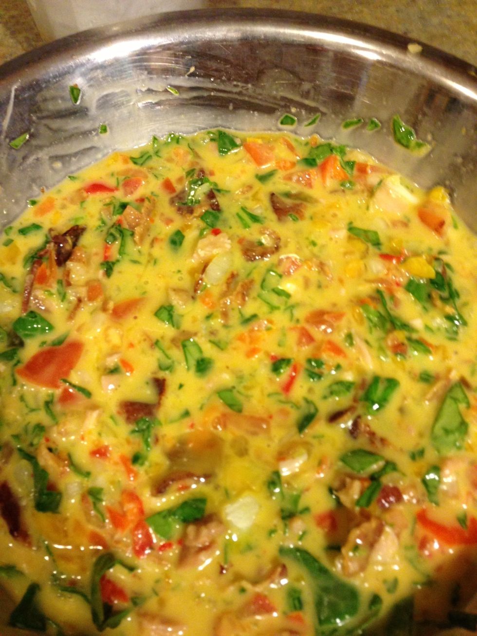 Mix in optional shredded cheese