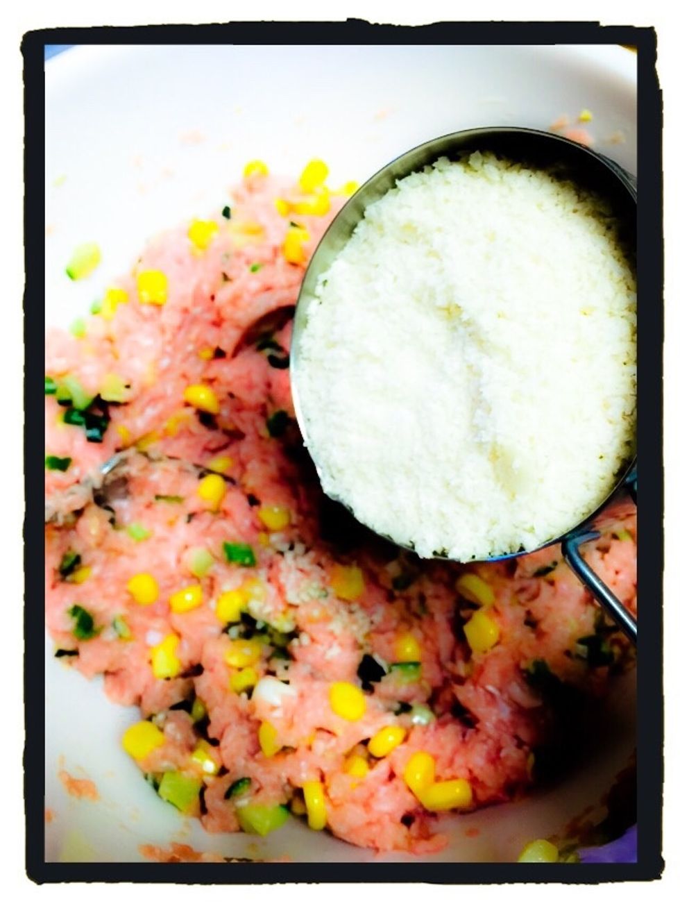 Mix in panko bread crumbs