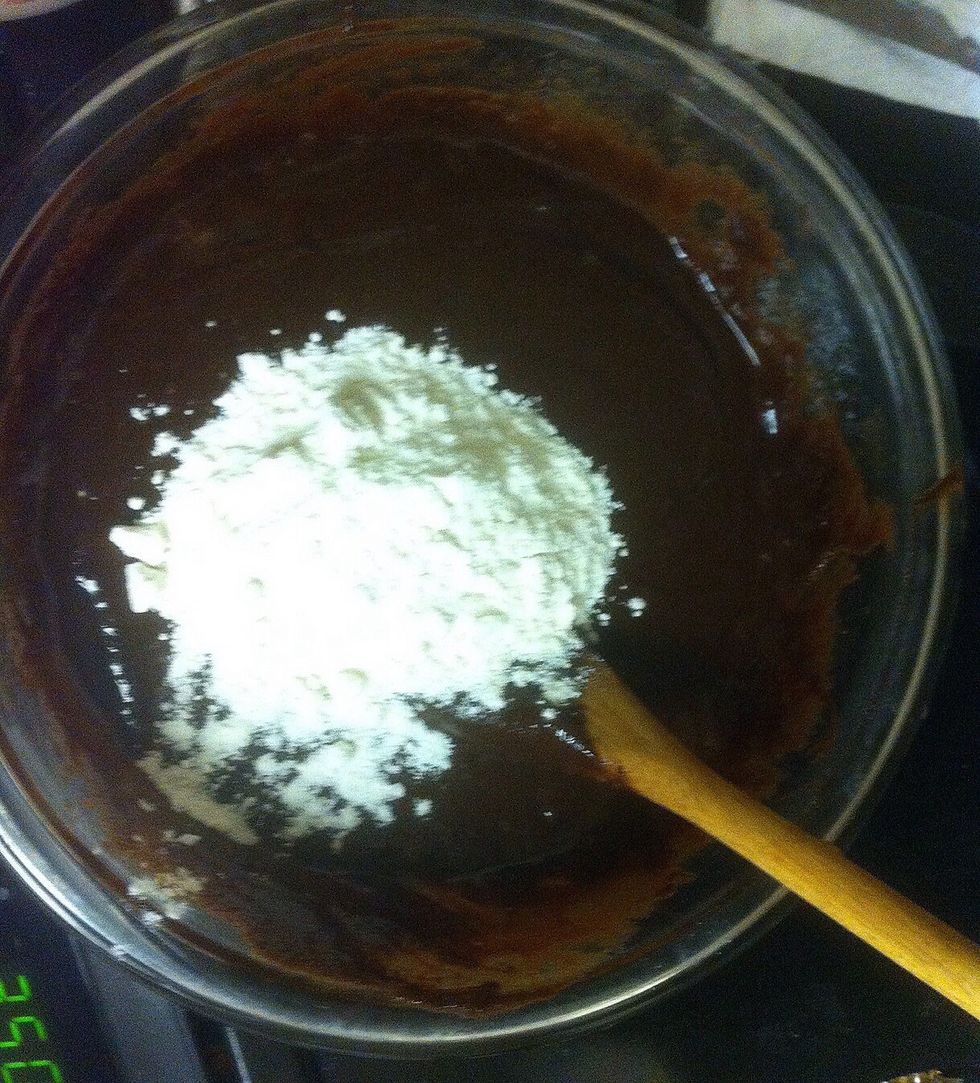 Mix in salt and flour. Stir until smooth. Your mixture should be thick but pliable.