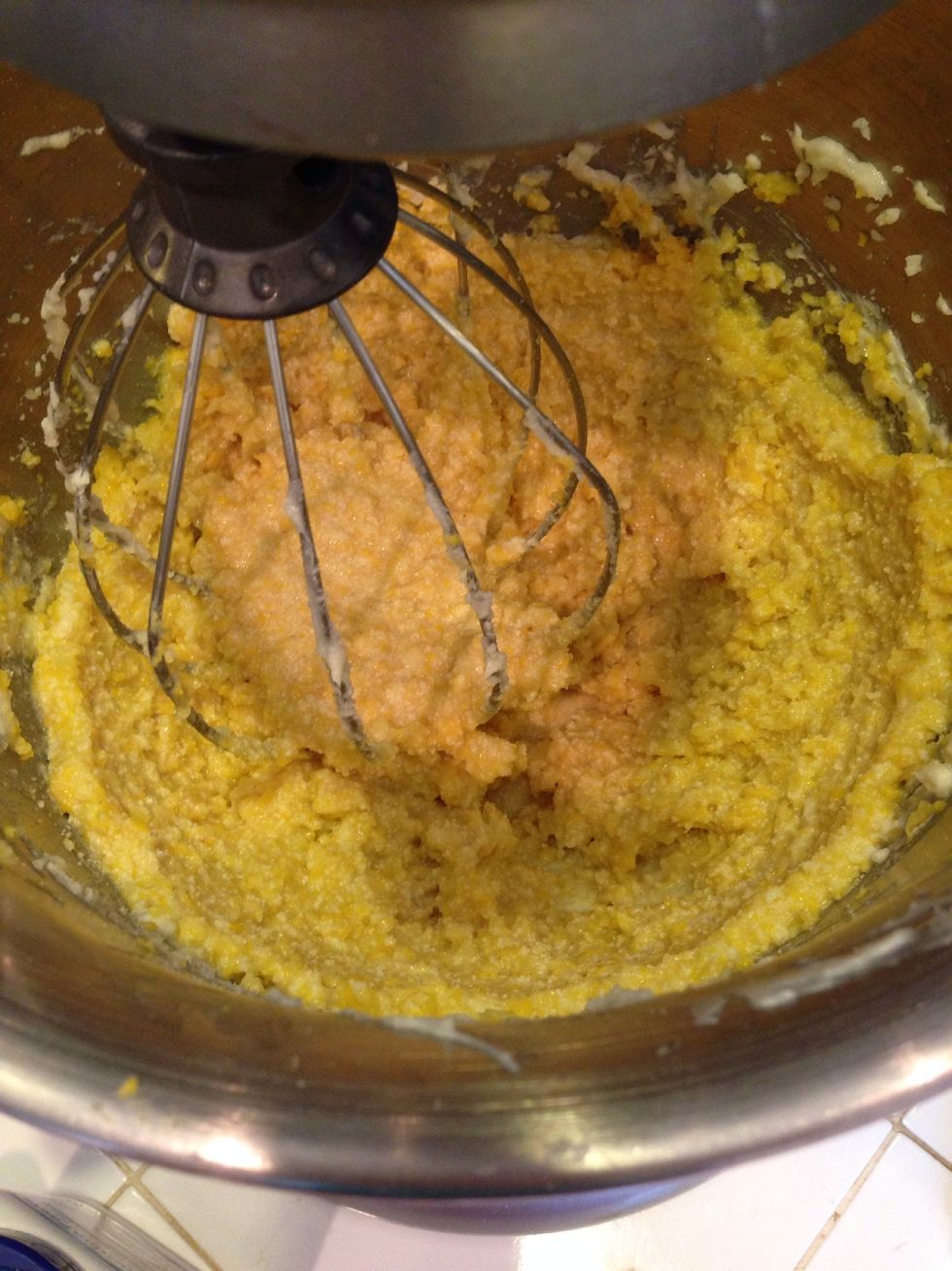 Mix in the blended corn.