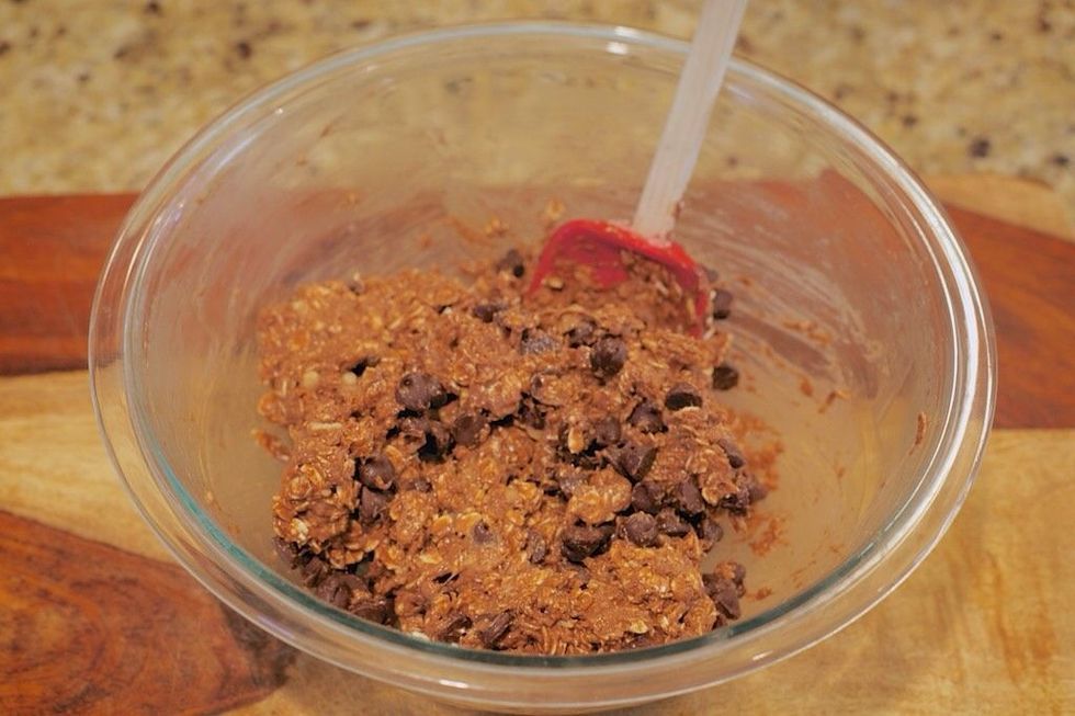 Mix in the chocolate chips