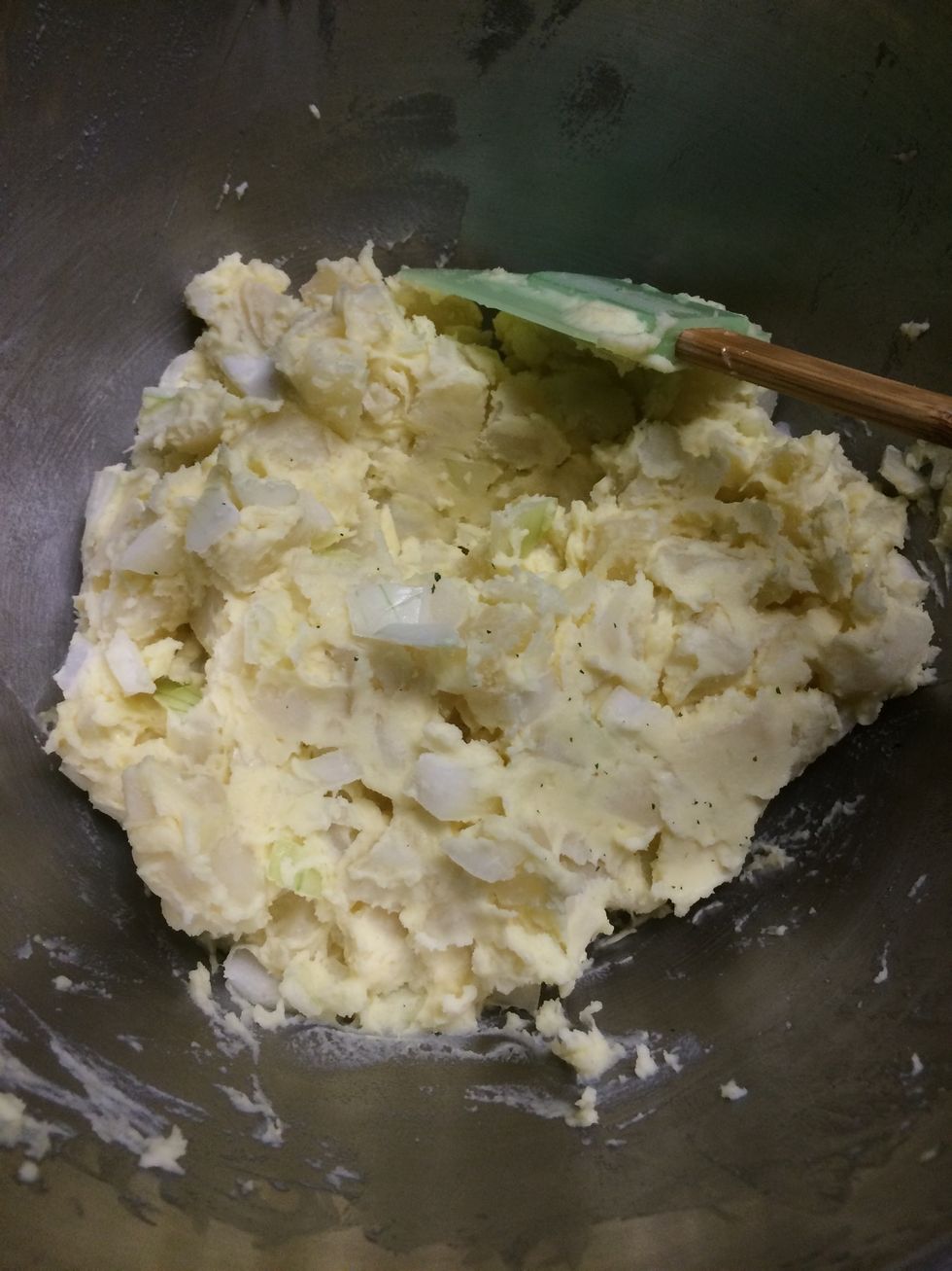 Mix in the chopped onion