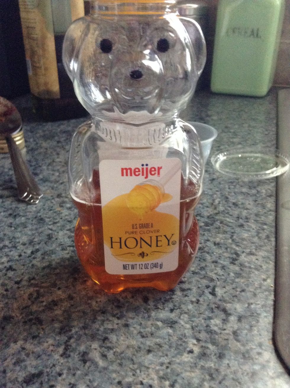 Mix in the honey.
