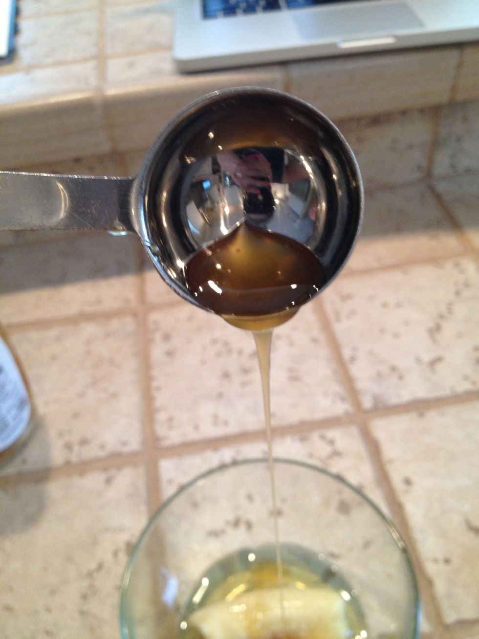 Mix in the honey.