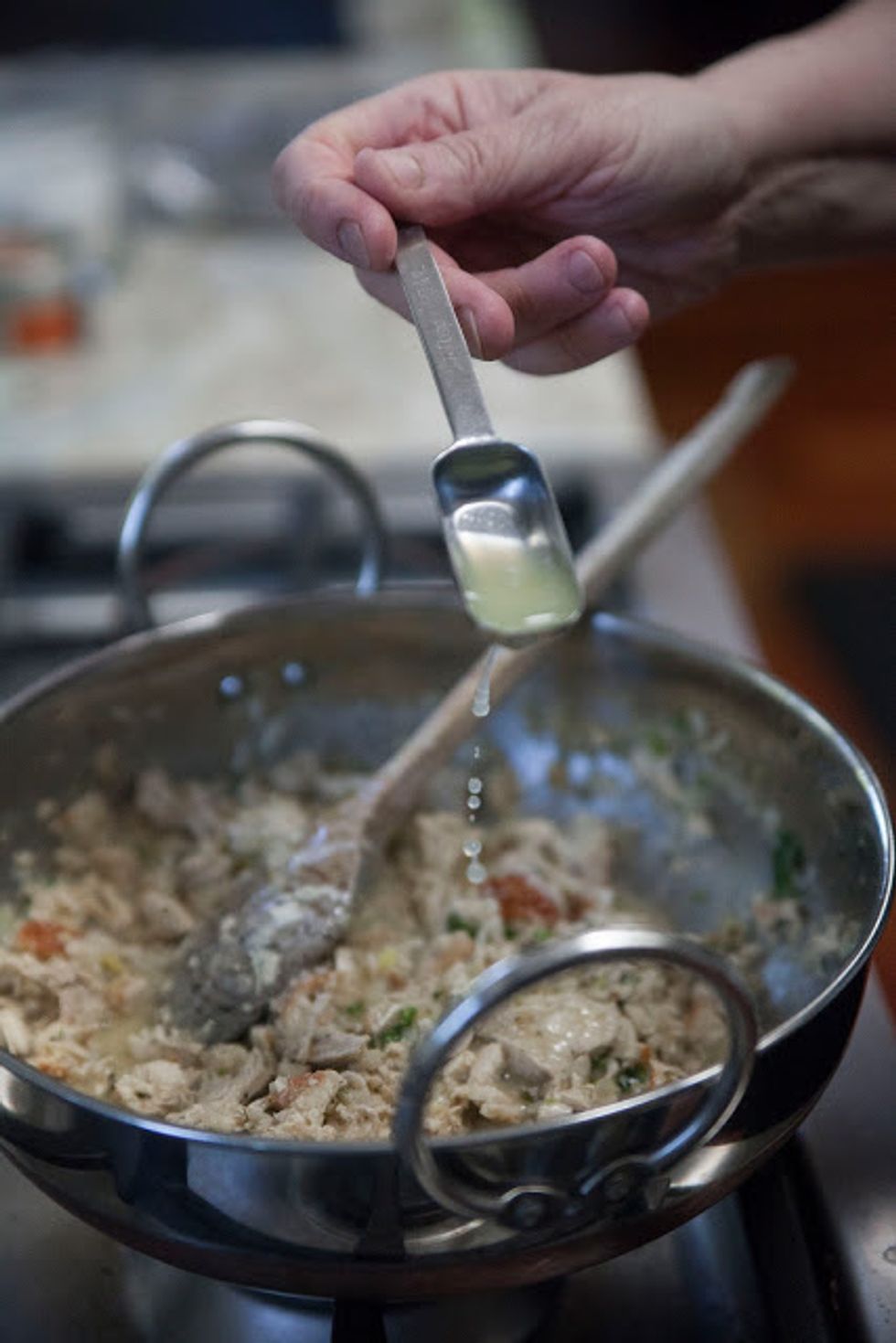 Mix in the lime juice.