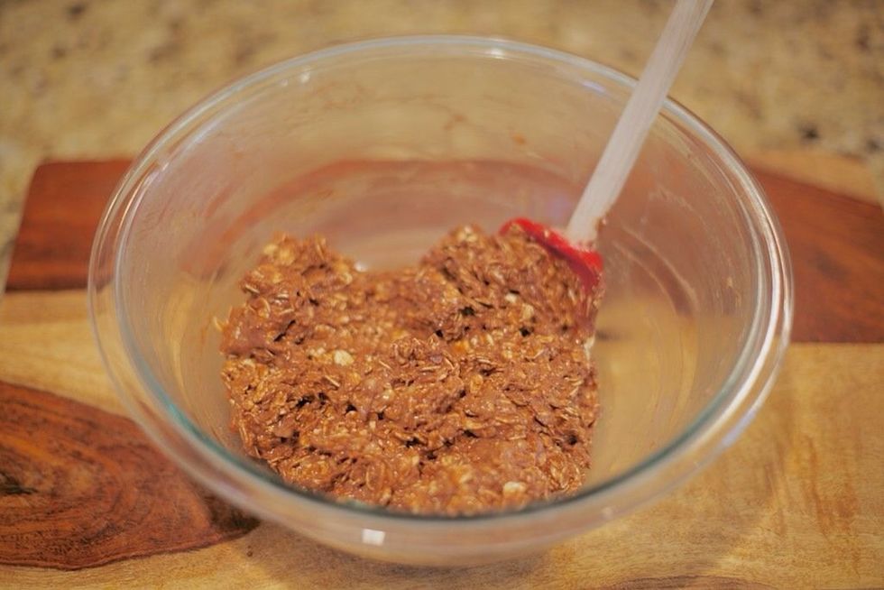 Mix in the oats