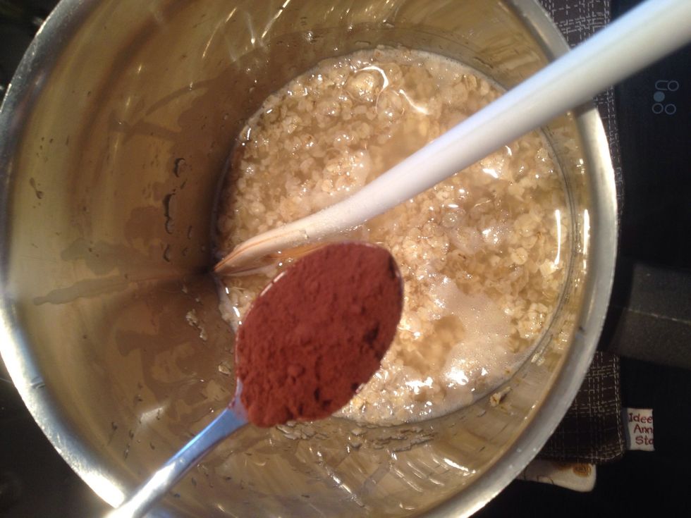 Mix in the powder and you're nearly done!