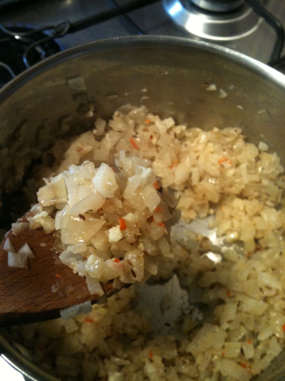 Mix in well looking for this kind of consistency at this stage.