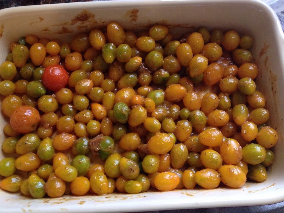 Mix in your baking pan