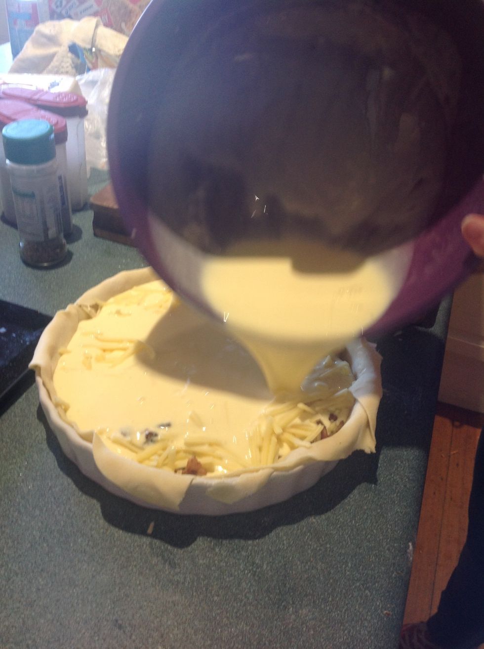 Mix ingredients together