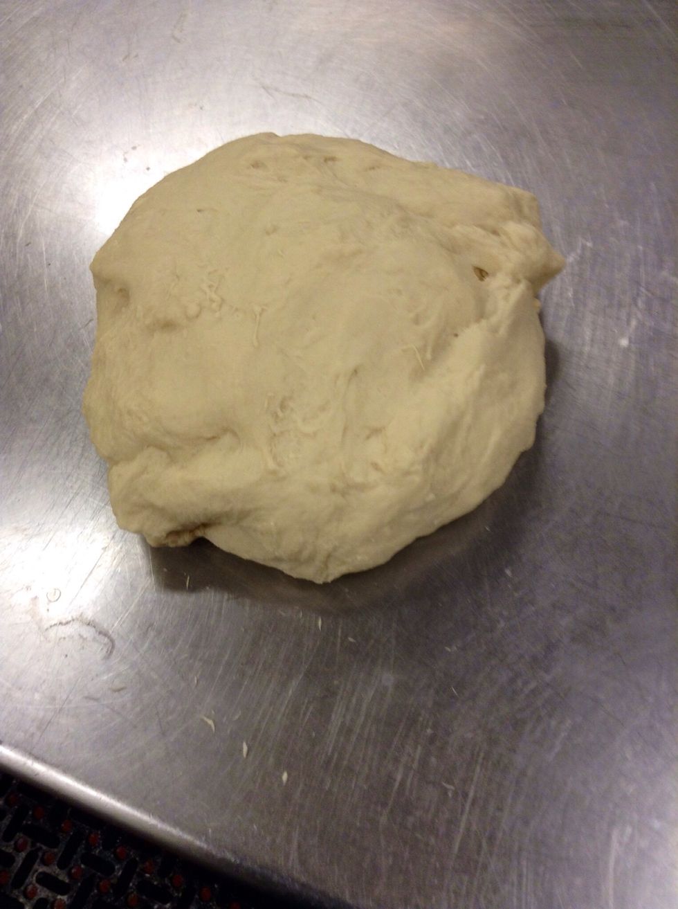 Mix ingredients until fully incorporated by hand or a mixer. Then knead For 5-10 minutes by mixer or 3-5 min by hand or until the dough is pretty smooth and ingredients are fully incorporated.
