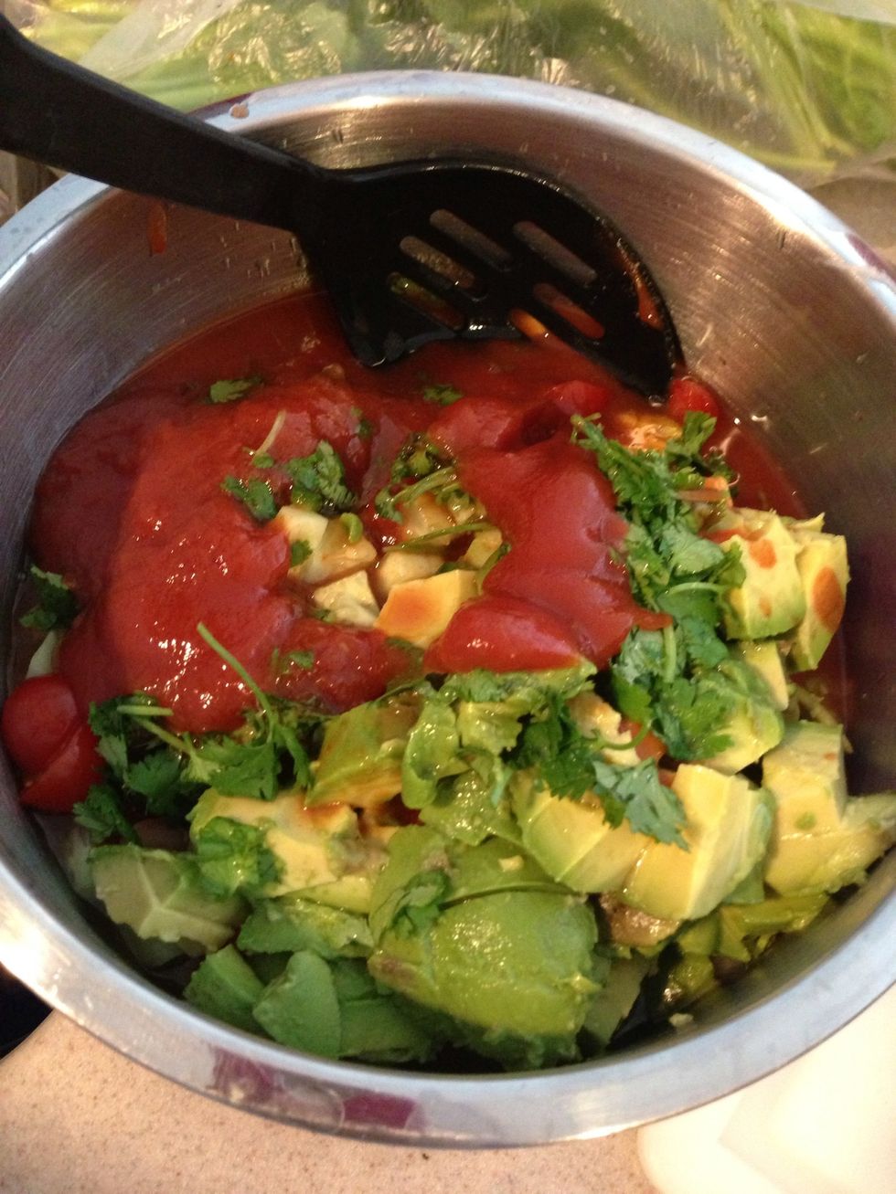 Mix ingredients well. Taste test time! Need more lime, salt, peppers? Now is the time to tweak ingredients to your personal preference. \ud83d\ude03