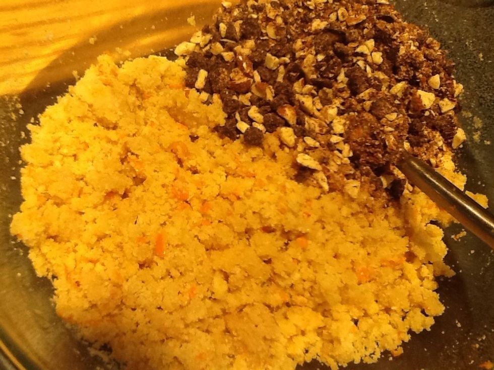 Mix into the batter. This would make great cookie dough chunks in my lactose-free ice cream. It is Scoopable and so delicious.