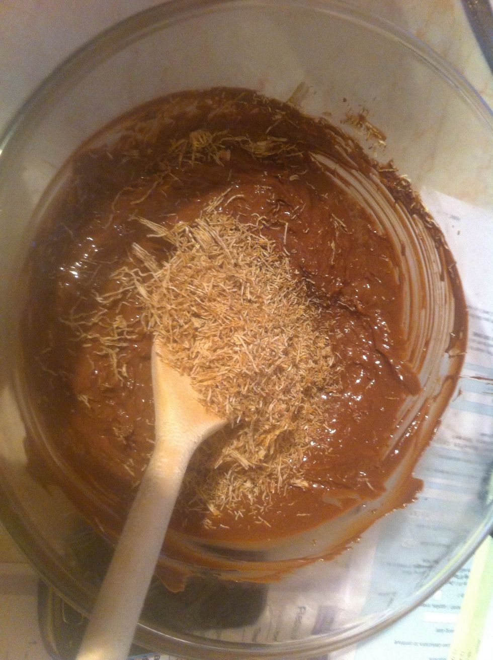 Mix into your melted chocolate