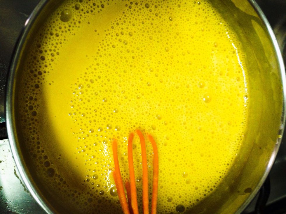 Mix it all on the stove, until it boils.