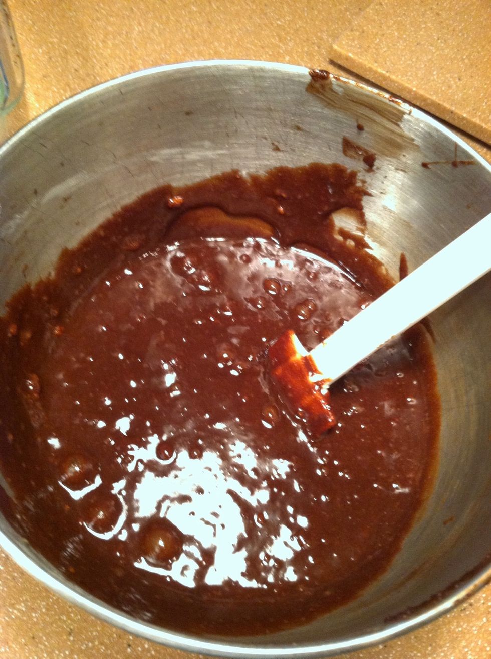 Mix it all together! It might be slightly lumpy but that's ok