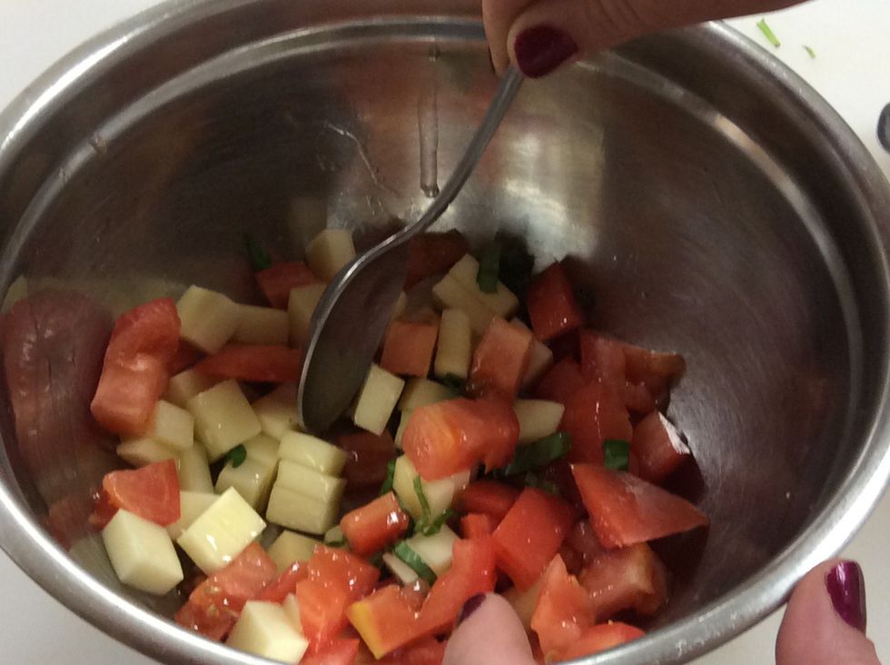 Mix it all together so it is combine.