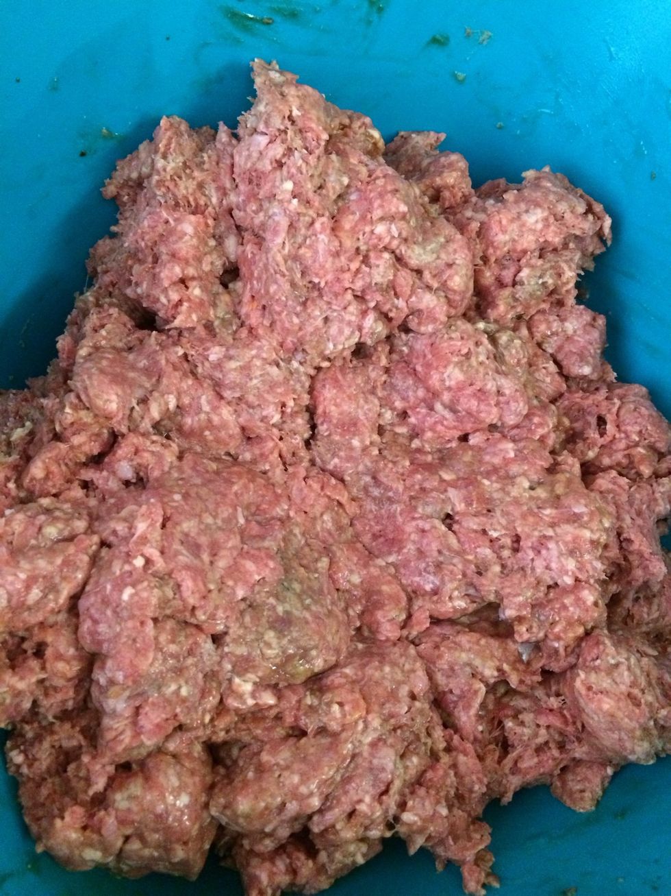 Mix it all together using a spoon or with your hands