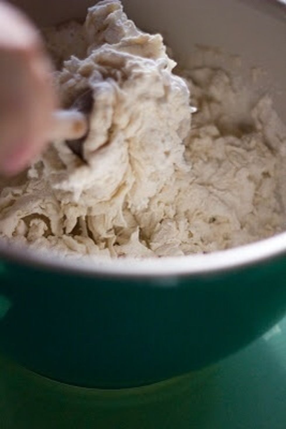 Mix it all together with a wooden spoon