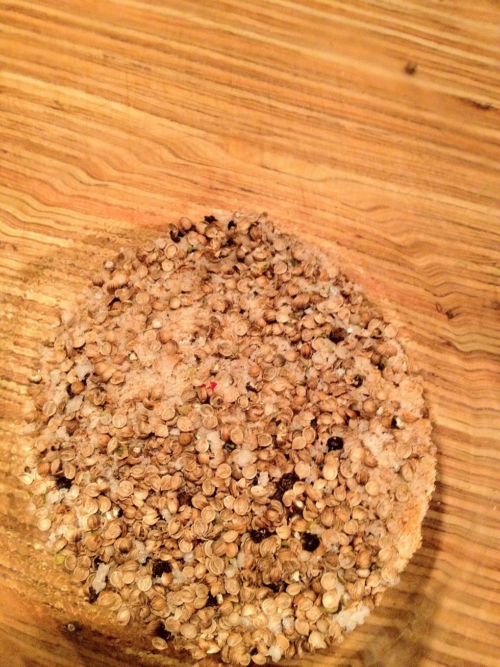 Mix it all together you can always save what you don't use till next time