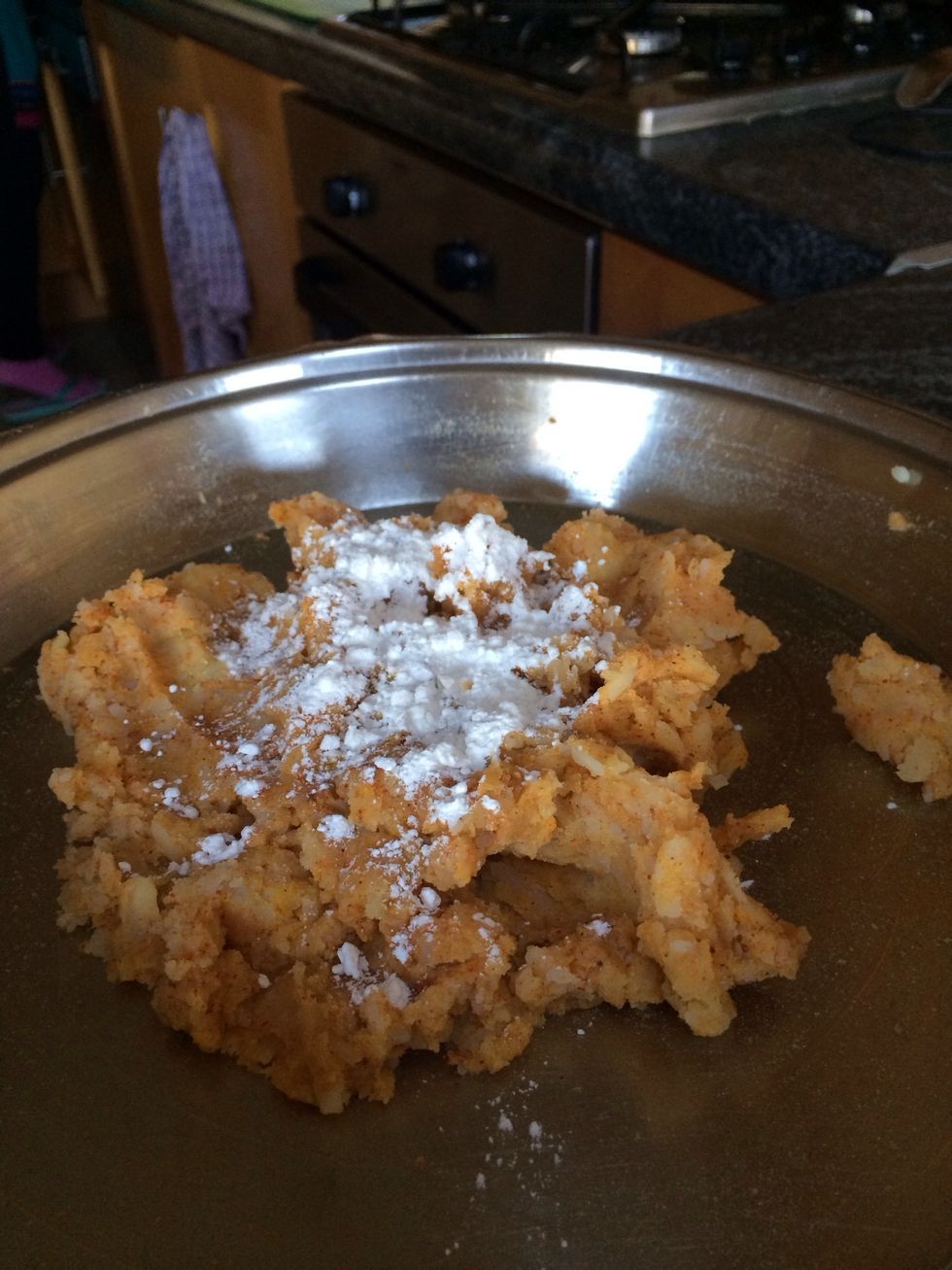 Mix it all up and add corn flour