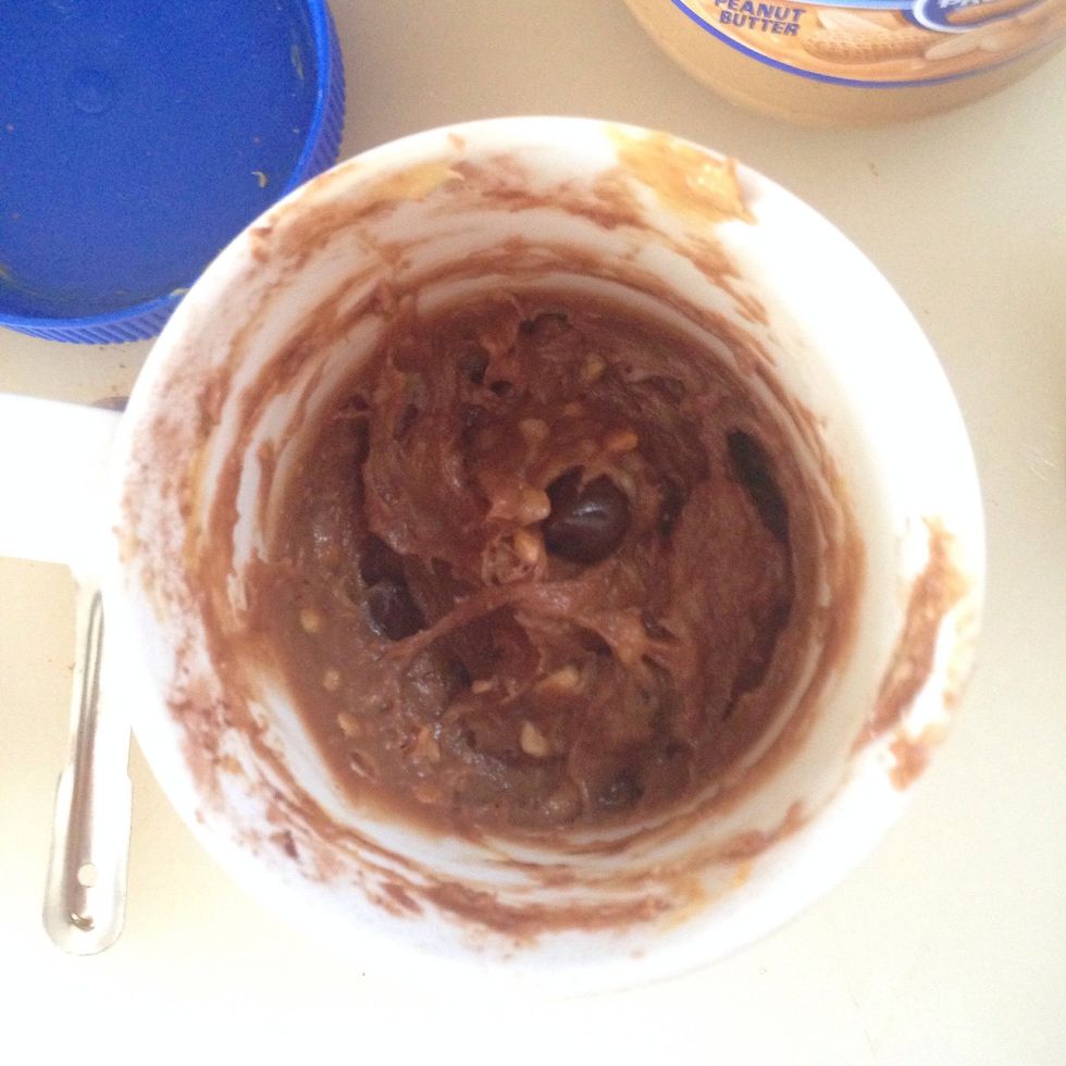 Mix it all up and microwave for 20 seconds.