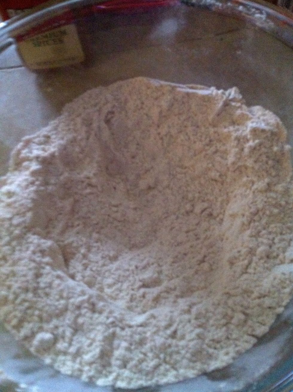 Mix it around with your hand or a spoon until well combined. :)