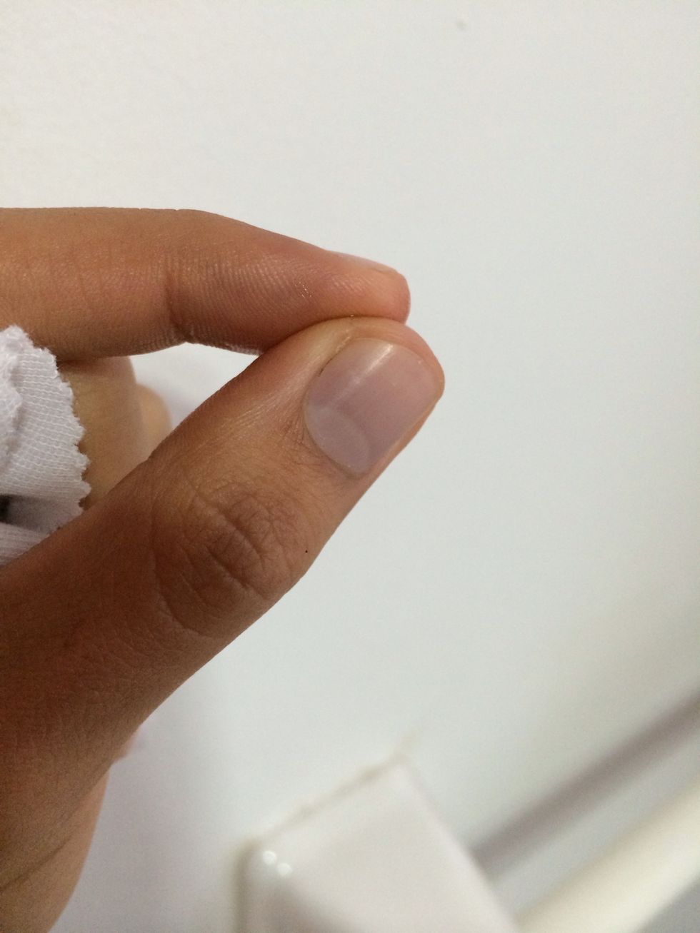 Mix it between your fingers.
