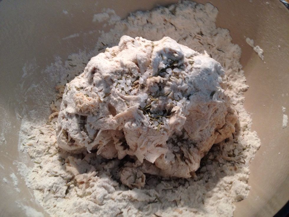 Mix it into the dough.