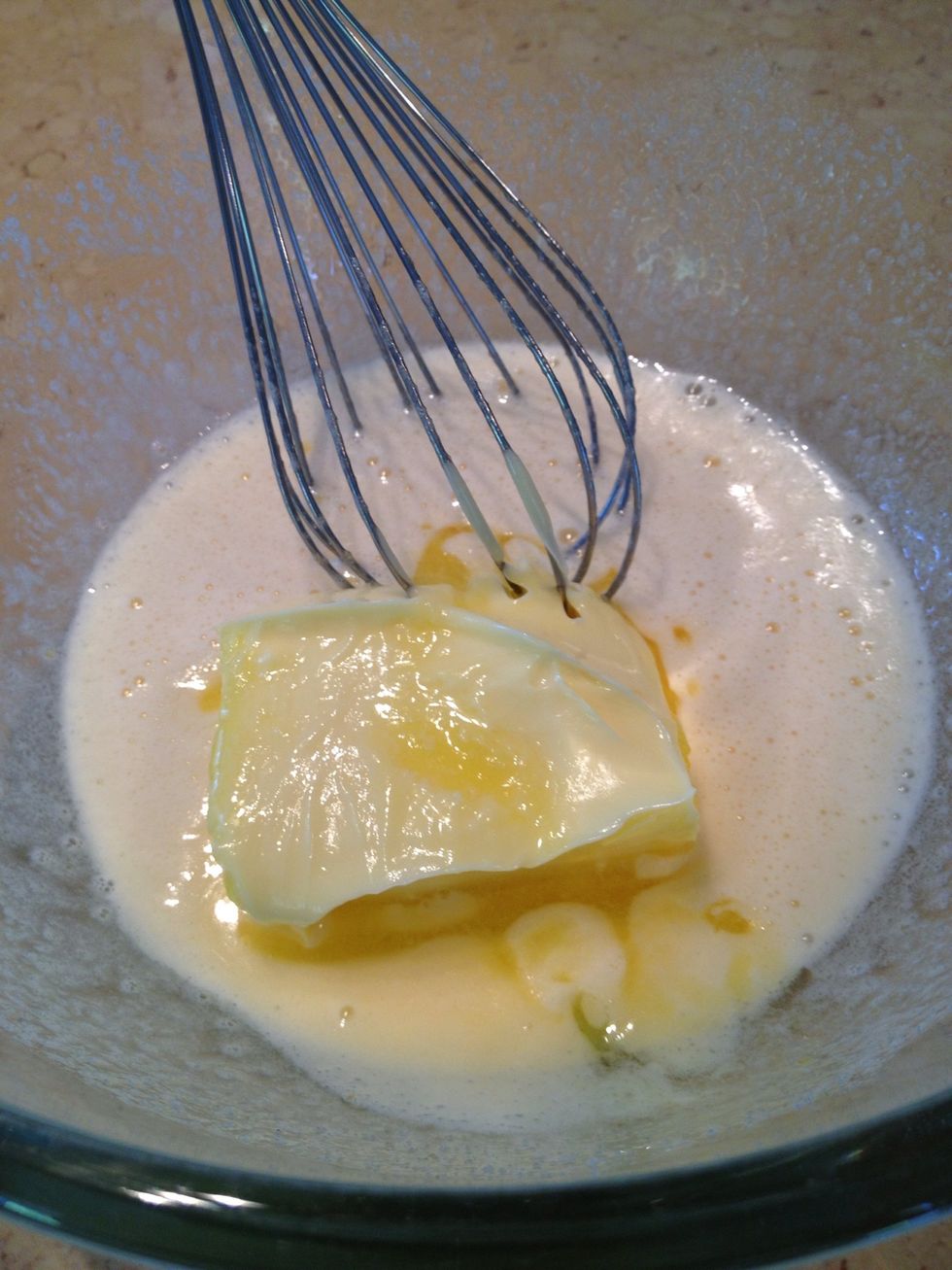 Mix it into the "egg & sugar mix"