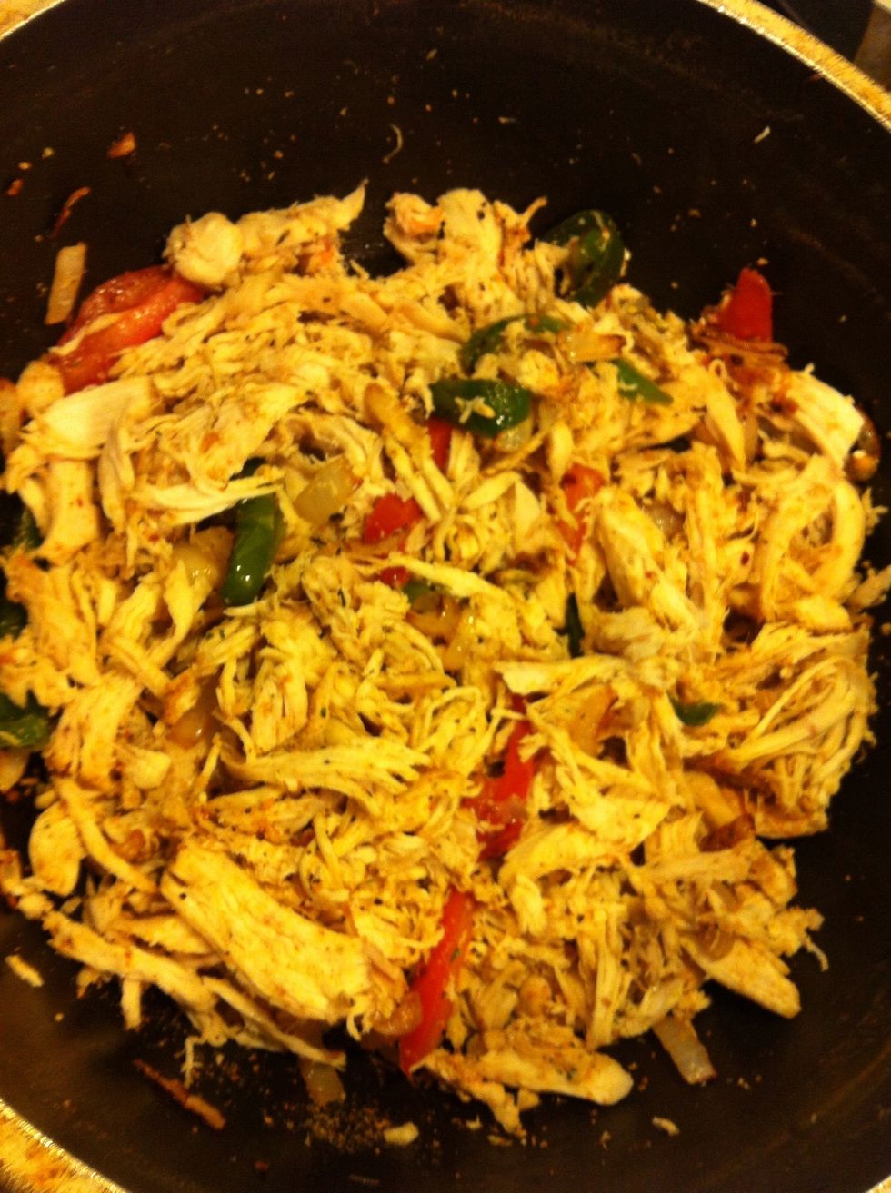 Mix it till golden brown