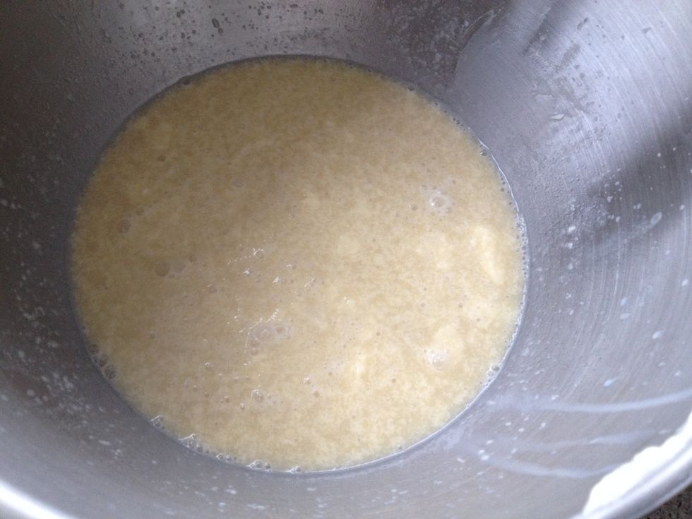 Mix it together until the yeast is dissolved.