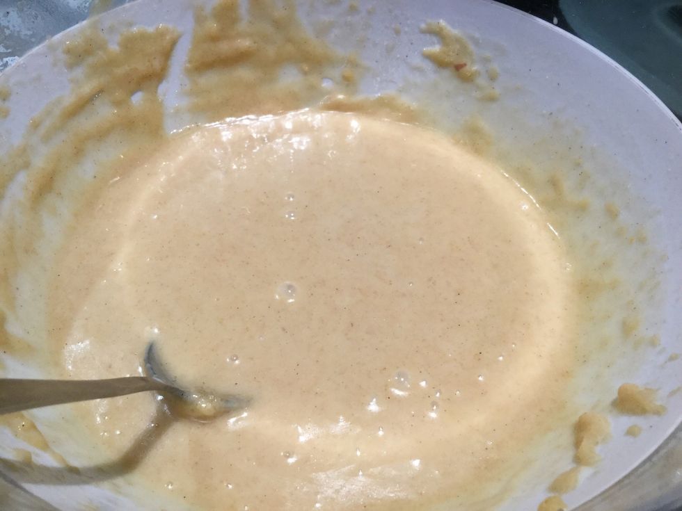 Mix it until it's enough