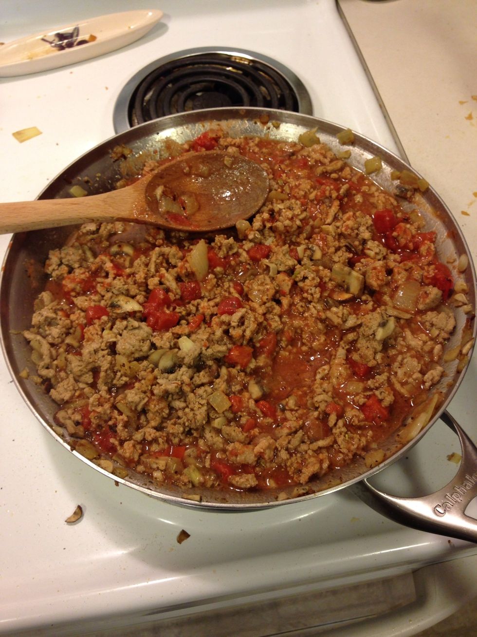 Mix it up and turn it to low and let it cook. While it cooks we will get our salad going!